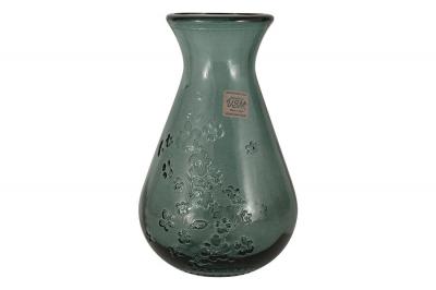 Фото - Стеклянная ваза Citron Breeze синяя, 20 см