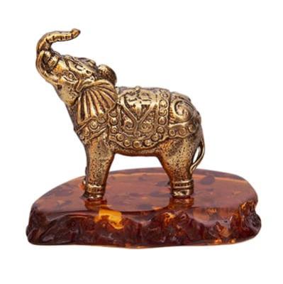Фото - Статуэтка на янтаре Африканский слон 4 х 3 см
