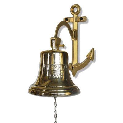 Фото - Колокольчик рында Титаник на кронштейне 18 см