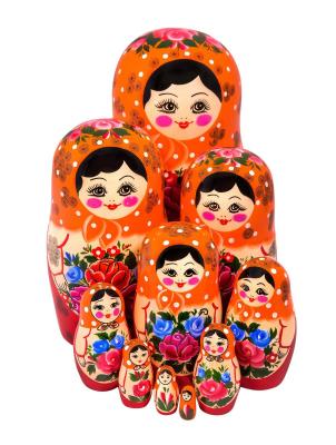 Фото - Семёновская матрешка авторская фабрика 10 мест 26 см Фото - Семёновская матрешка авторская фабрика 10 мест 26 см