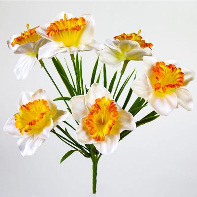 Веточка цветов Весенние нарциссы 30 см