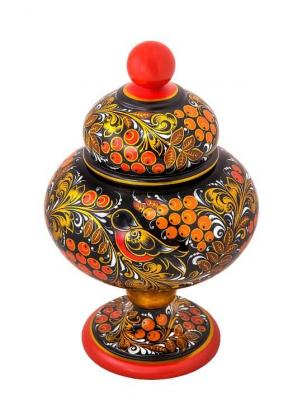 Фото - Конфетница на ножке Хохлома Помадка 23 см