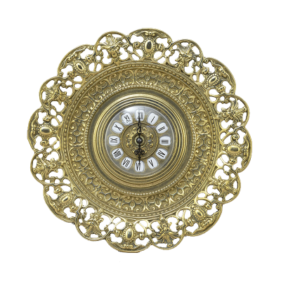 Фото - Настенные часы блюдо Барокко золото 31 см