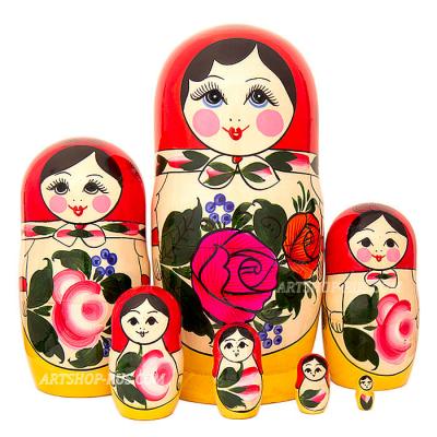 Фото - Матрёшка Традиционная 7 мест 18 см + подарок!