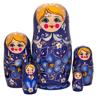 Фото - Матрёшка деревянная Фея цветов 5 мест 17 см