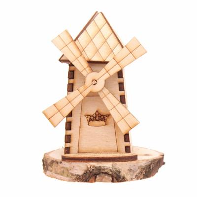 Фото - Мельница изобилия сувенир из дерева оберег 10 см