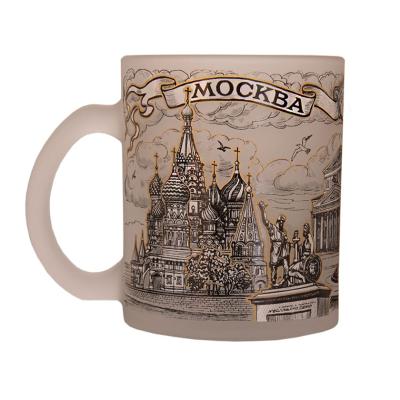 Фото Сувенирная стеклянная кружка Москва 300 мл Фото Сувенирная стеклянная кружка Москва 300 мл