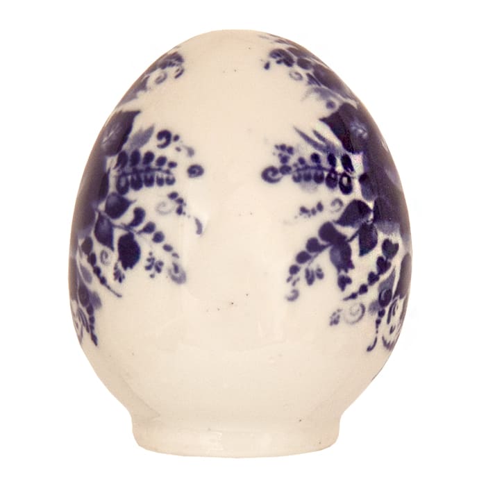 Фото - Пасхальное яйцо фарфоровое Гжель букет 5 х 6 см