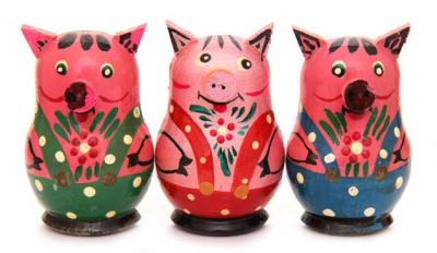 Фото - Магниты на холодильник - 3 поросенка