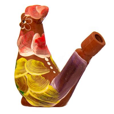 Фото - Глиняная трелевая свистулька Петушок 7 х 6,5 см