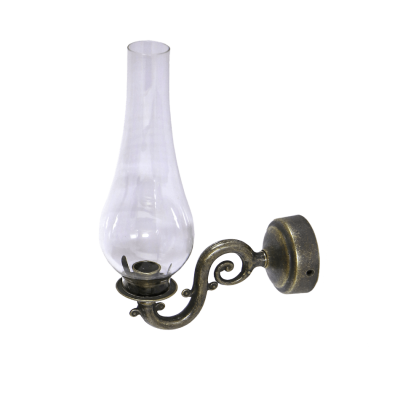 Фото - Подсвечник ламповый настенный на одну свечу Антик 26 х 9 см