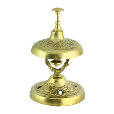 Фото - Звонок настольный Барокко золото 9 х 9 см