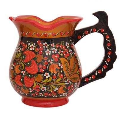 Фото - Хохлома Кувшин из дерева 16 см