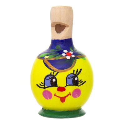 Фото - Свистулька из дерева Колобок расписной 6 х 3,5 см