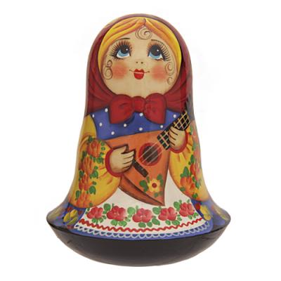 Фото - Неваляшка русская Девочка с балалайкой 12 см