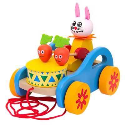 Фото - Каталка для детей Зайчик стукач 14 х 10 см Фото - Каталка для детей Зайчик стукач 14 х 10 см