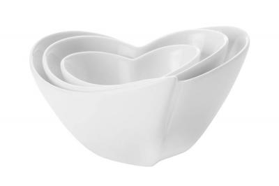 Набор соусников из фарфора Сердце 3 штуки Набор соусников из фарфора Сердце 3 штуки