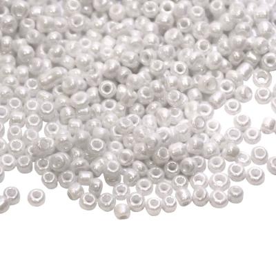 Фото - Бисер №121 белый блестящий 400 грамм