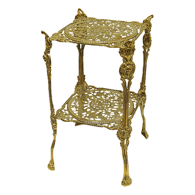 Фото - Квадратный столик с двумя полками 46 х 24 см