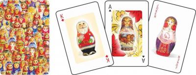 Фото - Игральные карты Матрешка сувенирная колода 8 см Фото - Игральные карты Матрешка сувенирная колода 8 см