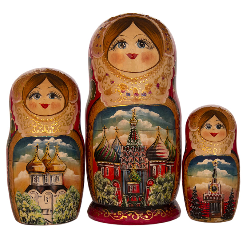 Фото - Деревянная матрешка авторская Москва 7 мест 23 см