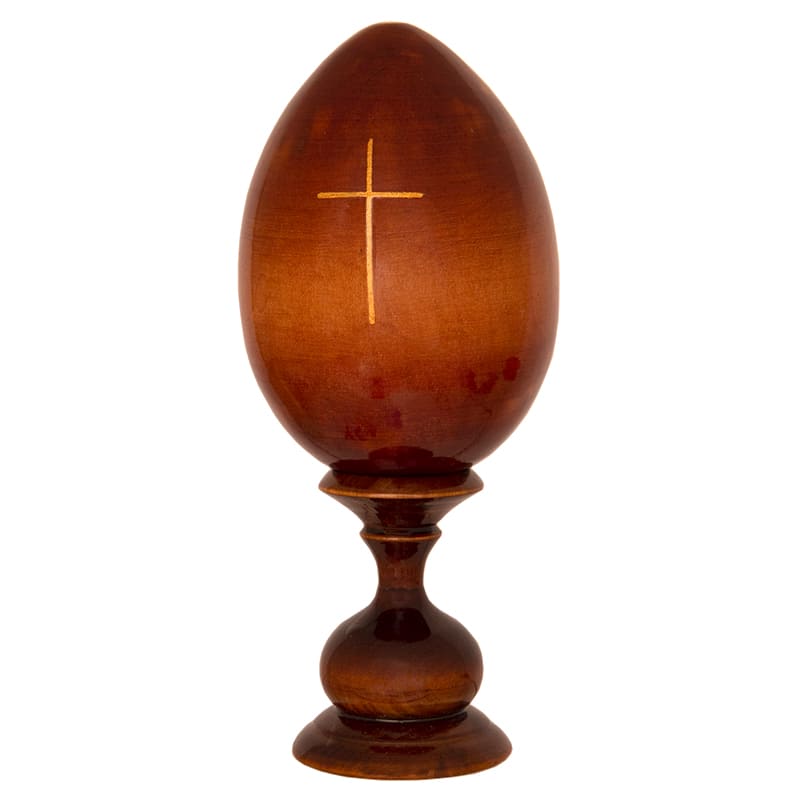 Фото - Пасхальное яйцо на ножке художественное Господь Вседержитель 21 см