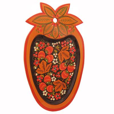 Фото - Доска Хохломской ананас расписной 30 х 17 см Фото - Доска Хохломской ананас расписной 30 х 17 см