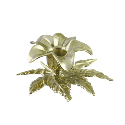 Фото - Подсвечник маленький Золотой цветок 5 см