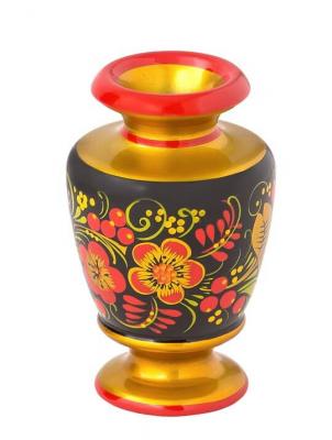 Фото - Ваза на ножке Хохлома Первоцвет 10 х 6 см