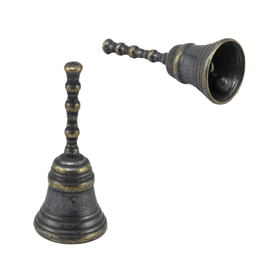 Фото - Колокольчик настольный с ручкой Модерн антик 9 х 4 см Фото - Колокольчик настольный с ручкой Модерн антик 9 х 4 см