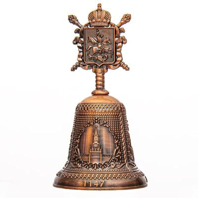 Фото - Колокольчик сувенирный Герб Москвы медь 7 см Фото - Колокольчик сувенирный Герб Москвы медь 7 см