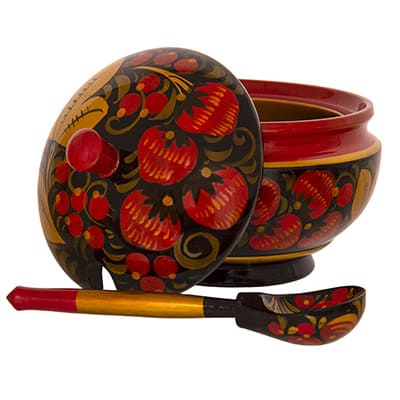 Хохломская сахарница