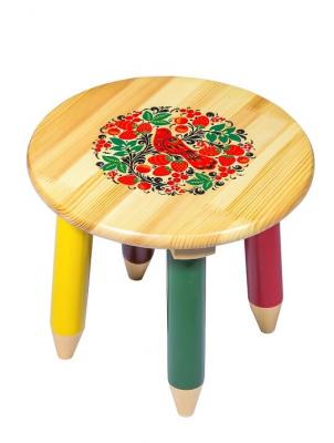 Фото - Хохломской детский табурет Светлячок 30 х 26 см