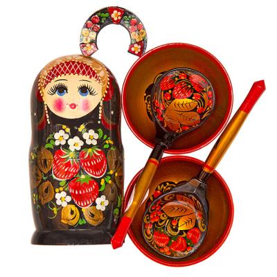 Фото - Сувениры с матрешкой 6 предметов "Хохломской узор"