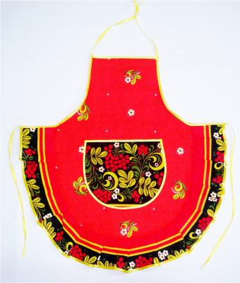 Фото - Фартук с карманом Хохлома 60 х 70 см Фото - Фартук с карманом Хохлома 60 х 70 см