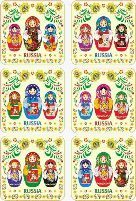 Фото - Плакетки подставки Матрешки бежевые 9,5 х 9,5 см