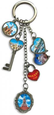 Фото - Брелок сувенирный гроздь Виды Москвы 13 см 5 элеметнов Фото - Брелок сувенирный гроздь Виды Москвы 13 см 5 элеметнов
