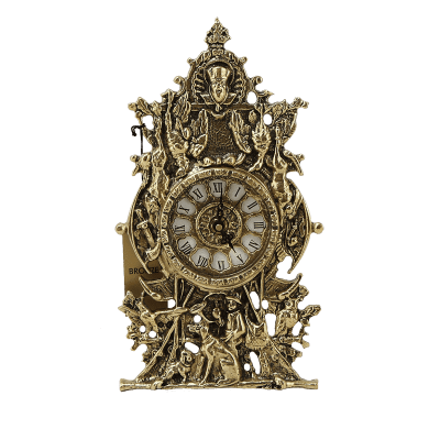 Фото - Каминные часы из бронзы Охотник 30 х 17 см