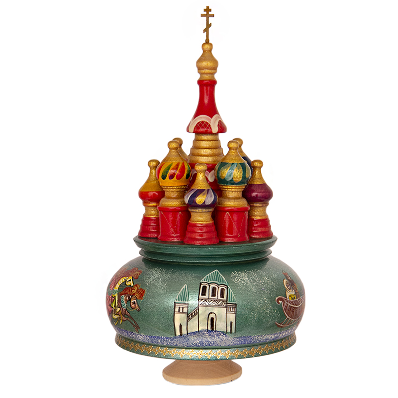 Фото - Музыкальный расписной собор Сказочная тройка 20 см