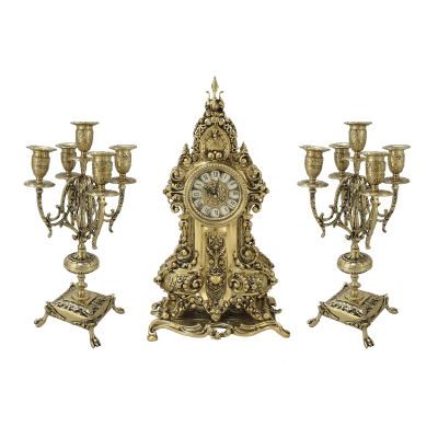 Фото - Каминный набор из бронзы Арте Нова 3 предмета