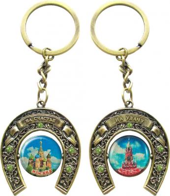 Фото - Брелок фольгированный Москва подкова на удачу 12 см
