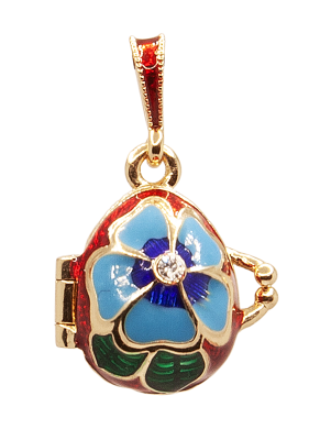 Фото - Подвеска открывающаяся Анютины глазки 2,5 см