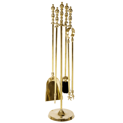 Фото - Набор для камина 4 предмета Каминетто золото