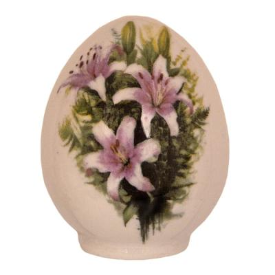Пасхальное яйцо Гжель Лилии