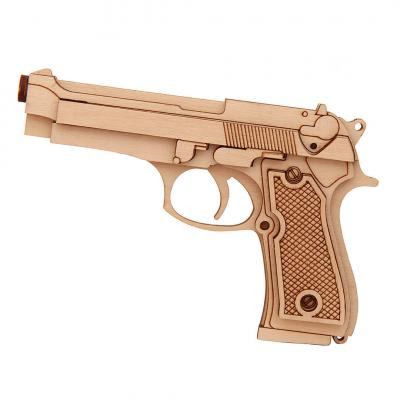 Фото - Деревянный мини пистолет 13,8 х 5,5 см