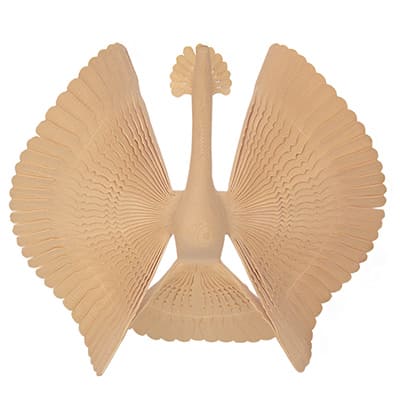 Фото - Птица счастья с хохолком из щепы ручная работа  25 х 25 см