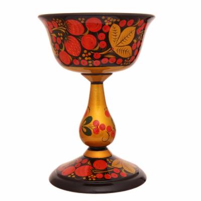 Фото - Конфетница деревянная малая "Хохломские традиции" 19 см