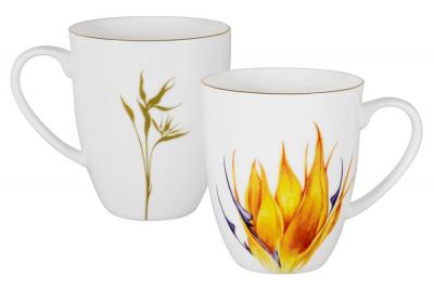 Кружка фарфоровая Strelitzia 400 мл