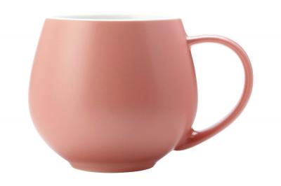 Кружка фарфоровая Оттенки коралловый 450 мл