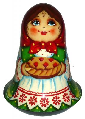 Неваляшка расписная Маруся с караваем